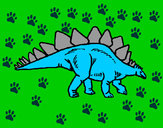 Dibujo Stegosaurus pintado por uyayo