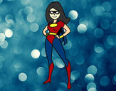 Dibujo Superheroina pintado por Ririchio