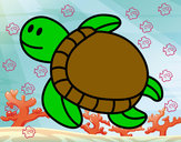 Dibujo Tortuga nadando pintado por esthe