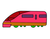 Dibujo Tren rápido pintado por stheven