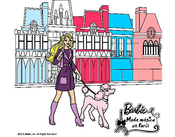 Dibujo Barbie y su perrita pintado por ernesotto