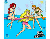 Dibujo Barbie y sus amigas pintado por emo0xa