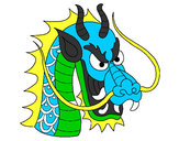Dibujo Cabeza de dragón 1 pintado por arahitzu