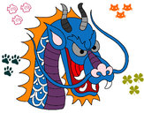 Dibujo Cabeza de dragón 1 pintado por jonasdiaz