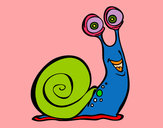 Dibujo Caracol feliz pintado por santinofar