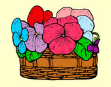 Dibujo Cesta de flores 12 pintado por lalo2012