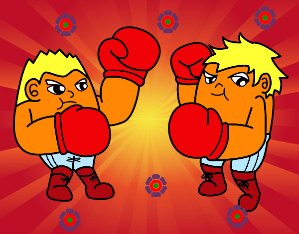 Dibujo Combate de boxeo pintado por iyan