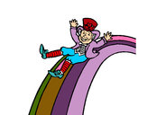 Dibujo Duende en el arco iris pintado por lukylup