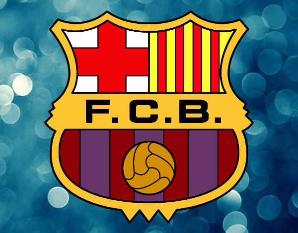 Dibujo Escudo del F.C. Barcelona pintado por pepito1003