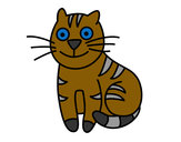 Dibujo Gato simpático pintado por pprriiss