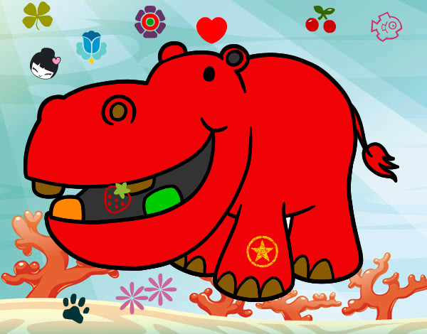 hipopotamo rojo