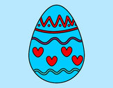 Dibujo Huevo con corazones pintado por Thaylin