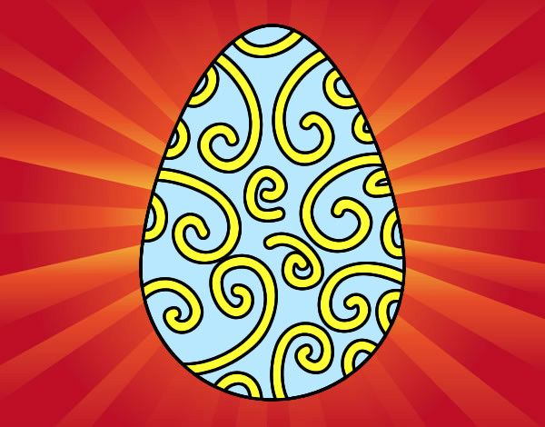 Dibujo Huevo decorado pintado por iyan