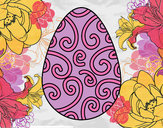 Dibujo Huevo decorado pintado por pazbelen09