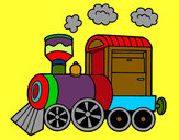 Dibujo Locomotora de vapor pintado por samaca