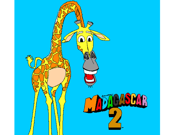 Dibujo Madagascar 2 Melman 1 pintado por astroboy