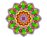 Dibujo Mandala 20 pintado por Floky