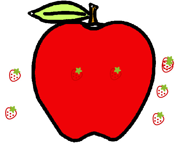Dibujo manzana pintado por 2164