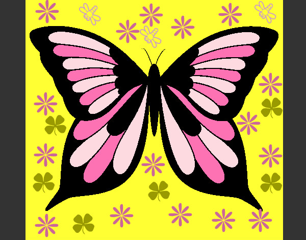 Dibujo Mariposa 8 pintado por chena