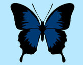 Dibujo Mariposa con alas negras pintado por Thaylin
