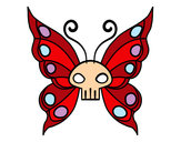 Dibujo Mariposa Emo pintado por andreacele