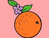 Dibujo naranja pintado por nnalinda