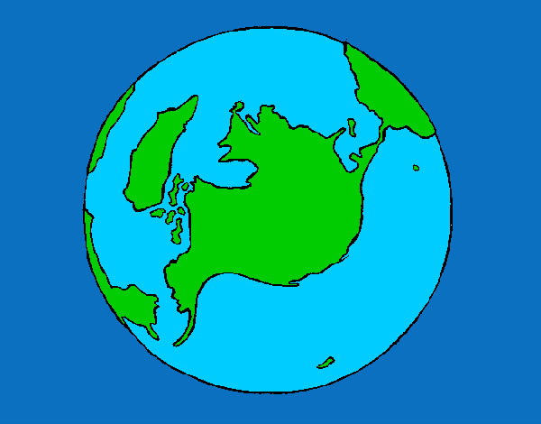Dibujo Planeta Tierra pintado por meme123