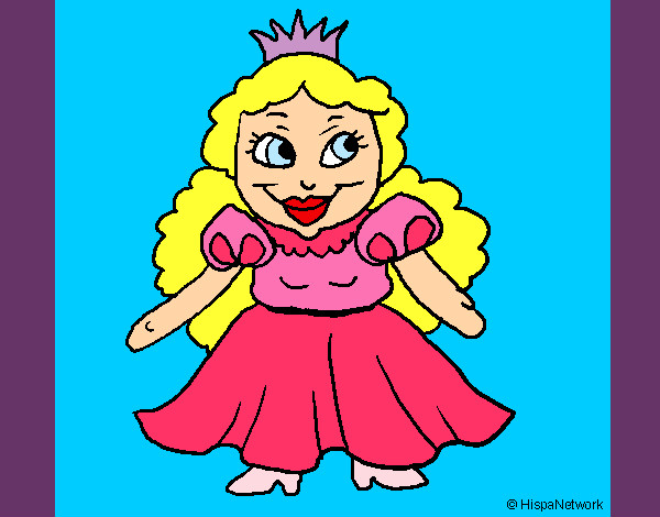 Dibujo Princesa pequeña pintado por pazbelen09