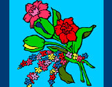 Dibujo Ramo de flores pintado por mgiue