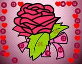Dibujo Rosa, flor pintado por kellyeliza