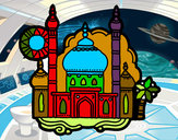 Dibujo Taj Mahal pintado por leo321