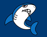 Dibujo Tiburón nadando pintado por Israel00