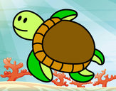 Dibujo Tortuga nadando pintado por ralshark