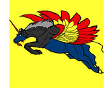 Dibujo Unicornio alado pintado por chechawich