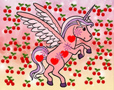 Dibujo Unicornio joven pintado por kellyeliza