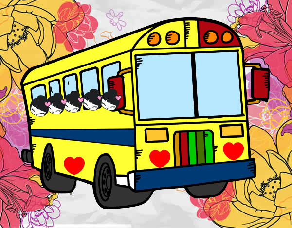 Dibujo Autobús del colegio pintado por valepeke2