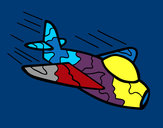Dibujo Avión de camuflaje pintado por CesarBoy