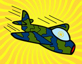 Dibujo Avión de camuflaje pintado por hectoremma