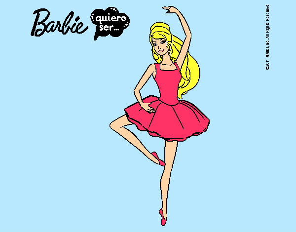 Dibujo Barbie bailarina de ballet pintado por geriital