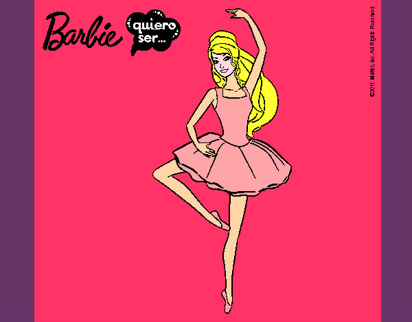 Dibujo Barbie bailarina de ballet pintado por lucialulu