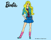 Dibujo Barbie juvenil pintado por albota