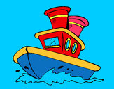 Dibujo Barco en el mar pintado por Jose122