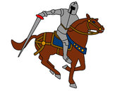 Dibujo Caballero a caballo IV pintado por akiles