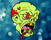 Dibujo Cabeza de zombi pintado por alex108