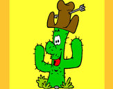 Dibujo Cactus con sombrero pintado por ZAQUARIAS1