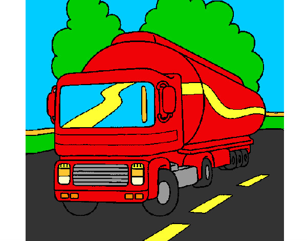 Dibujo Camión cisterna pintado por alex108