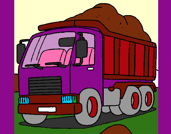 Dibujo Camión de carga 1 pintado por hector-000