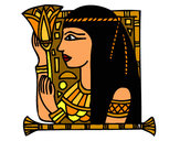 Dibujo Cleopatra pintado por solecarden