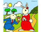 Dibujo Conejos pintado por lamorales