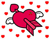 Dibujo Corazón de San Valentín pintado por Magayelina